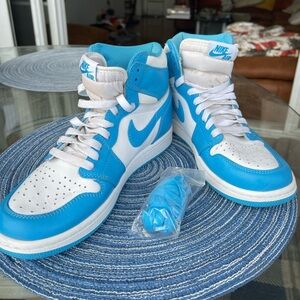 Nike Blue and White Sneakers air Jordan’s